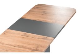 Стол на тумбе Лурвин 100(145)х68х75 дуб вотан / графит