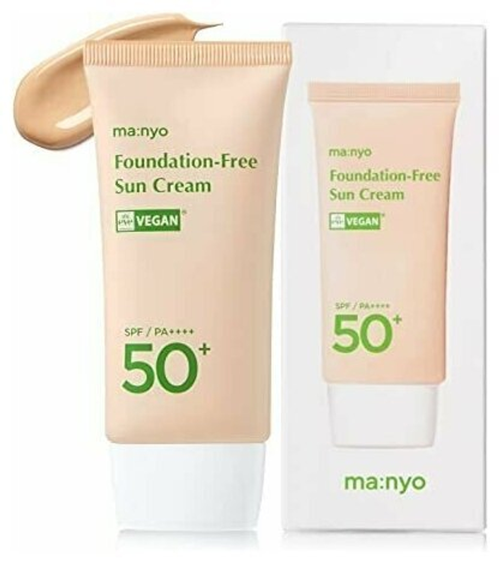 Оригинальный Тонирующий солнцезащитный крем Manyo Foundanation-Free Sun Cream SPF 50+ PA++++