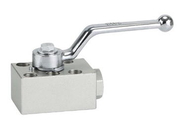 KHP-32 - Шаровой кран 2/2 на высокое давление, на плиту Ду32