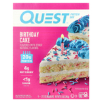 Quest Nutrition, Протеиновый батончик, праздничный торт, 4 батончика, 60 г (2,12 унции)