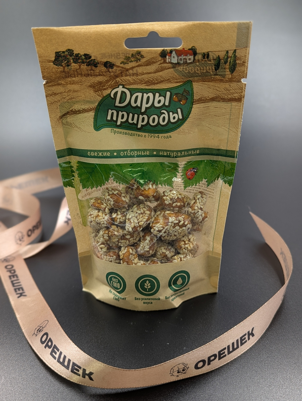 Кешью в карамели с кунжутом 70 гр