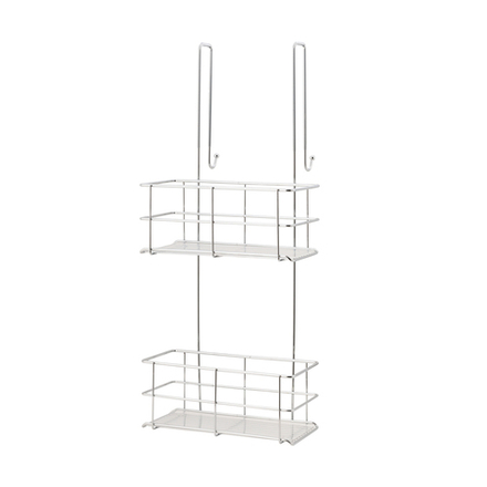 Полка для ванной Swensa Caddy, 2-х ярусная, навесная, 25,5 x 18 x 59 см, хром