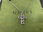 Подвеска Gucci "Cross GG Supreme"