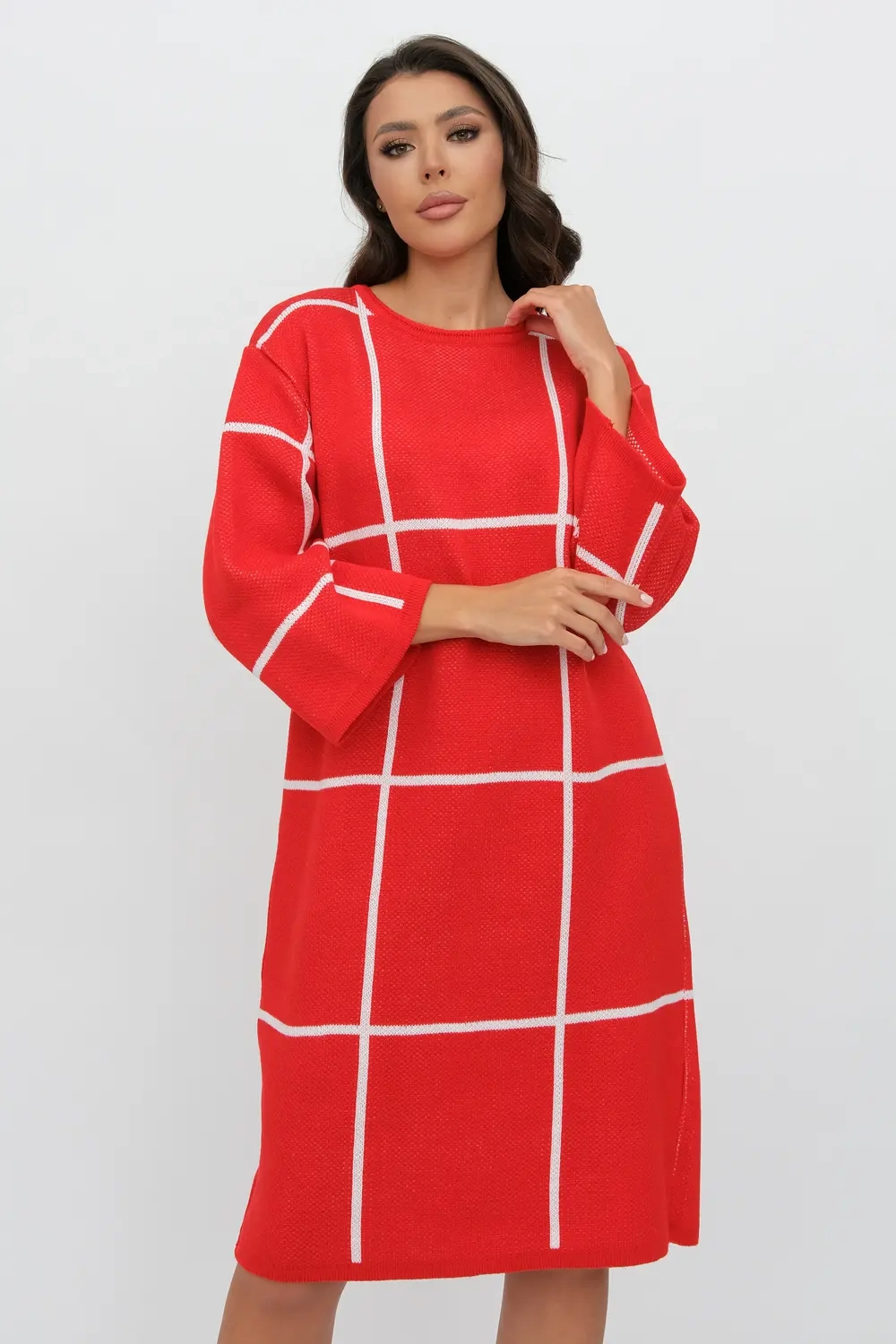 Платье 3-706/красный