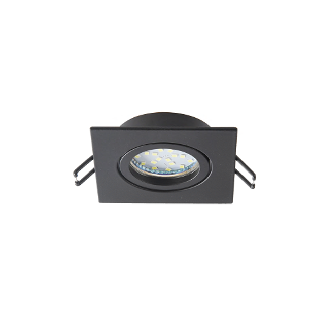 Встраиваемый светильник алюминиевый ЭРА KL87 BK MR16/GU5.3 черный