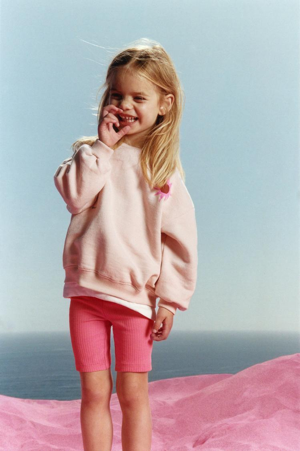 ZARA ШОРТЫ-ВЕЛОСИПЕДКИ В РУБЧИК, ОГНЕННО-КОРАЛЛОВЫЙ