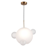 SL1133.503.01 Светильник подвесной ST-Luce Латунь/Белый E27 1*60W BOPONE