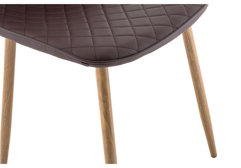 Стул на металлокаркасе Capri коричневый