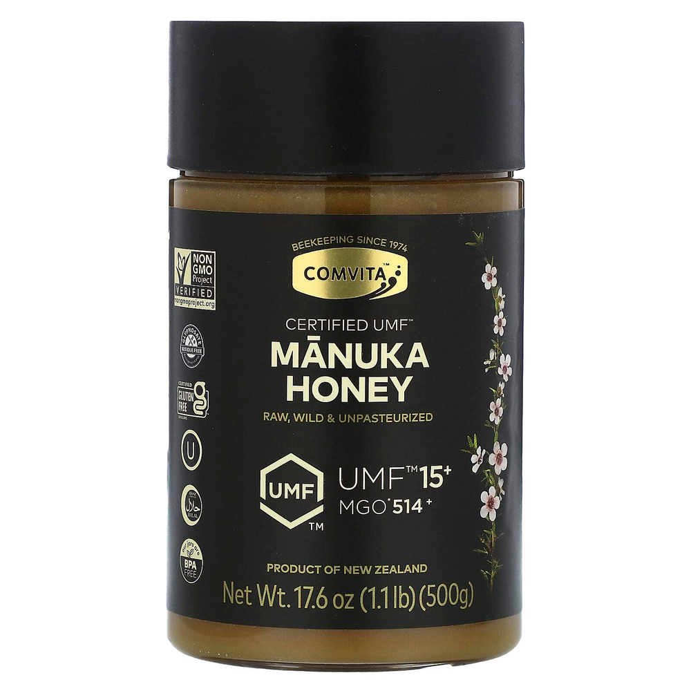 Comvita, Мед манука, UMF 15+, MGO 514+, 500 г (17,6 унции)