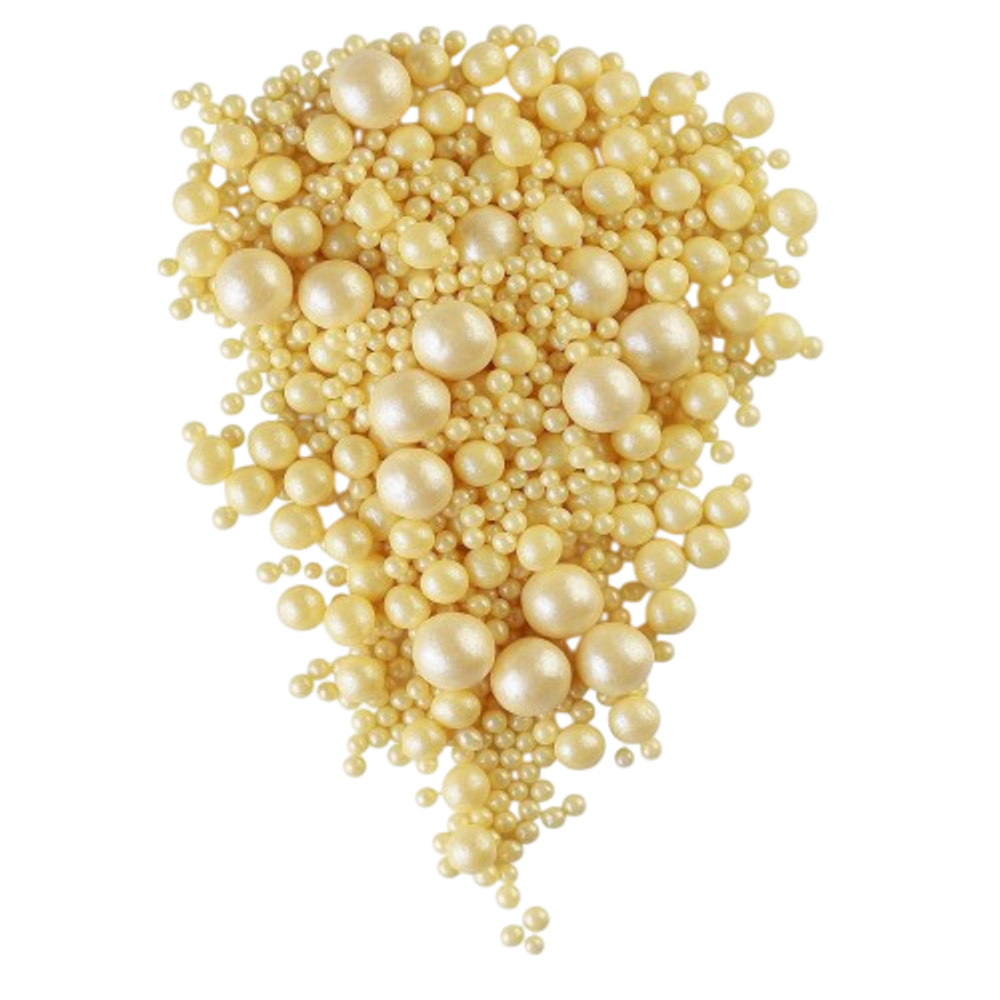 Посыпка "Драже из глазури" (жемчуг желтый) 50г