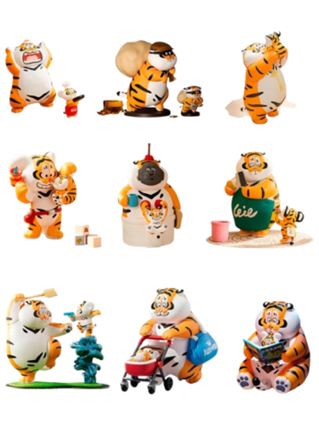 Рандомная фигурка Blind Box Alexander The Fat Tiger - Roaring Love Series 2: Epic Filial Fail