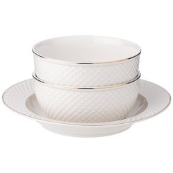 СЕРВИЗ СТОЛОВЫЙ LEFARD "ДИАМАНД ГОЛД" НА 6 ПЕР. 23 ПР. (КОР=2НАБ.)