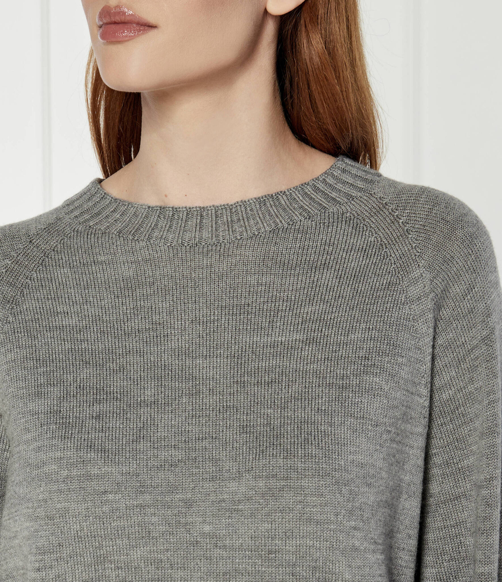 Хлопковый свитер Max Mara Leisure - серый(263661586)