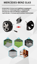 Детский толокар/каталка "MERCEDES-BENZ GL63",красный