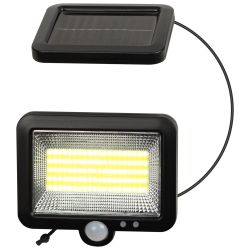 Светильник уличный ЭРА ERAFS025 - 01C фасадный сплит-прожектор на солнечной батарее холодный белый 100 COB LED | Садовые фасадные светильники