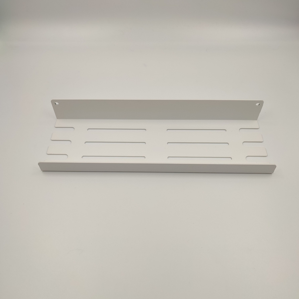 Полка MetaDec Holes настенная прямая, 30х10см белая, 1шт