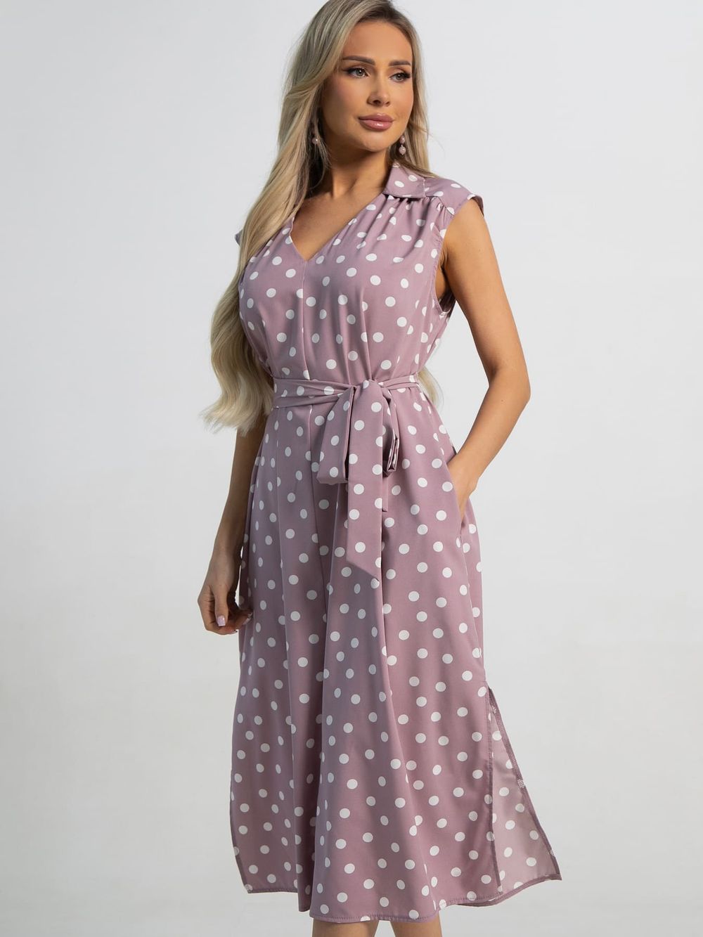 Платье Стайл (пудра) П15852-13М LT Collection