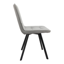 Стул "Ромул" (арт. 318). велюр Бренди В22 серый, ножки черные