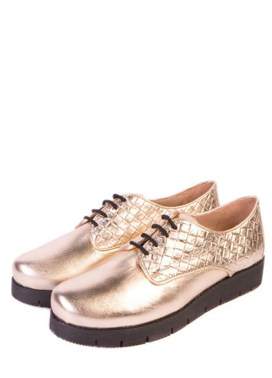 Женские туфли | 3142 (золотисто-черный)