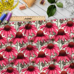 Ткань премиум дюспо яркое поле цветов