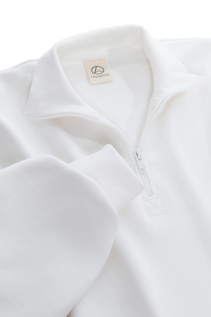 Свитшот на короткой молнии Белый