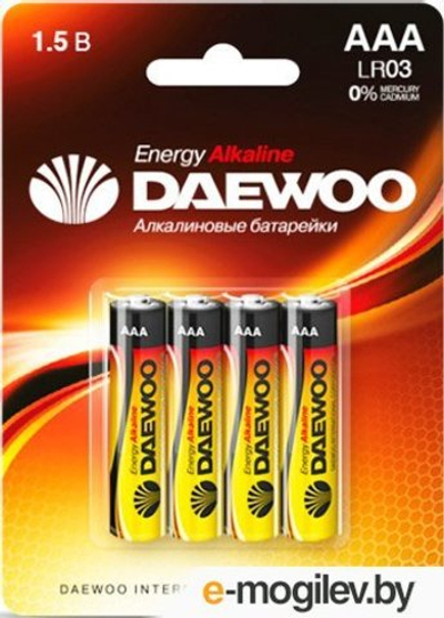 Батарейки Даеву Энерджи R03/286 4шт ААА