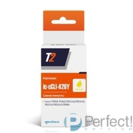 T2 CLI-426Y Картридж (IC-C(C)LI-426-Y) для  Canon Pixma iP4840/iP4940/MG5140/MG5240 желтый с чипом