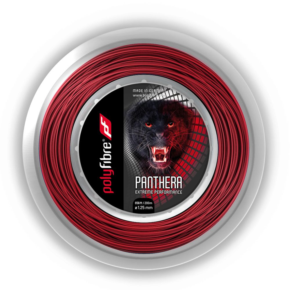 Струны теннисные Polyfibre Panthera (120 m) - red