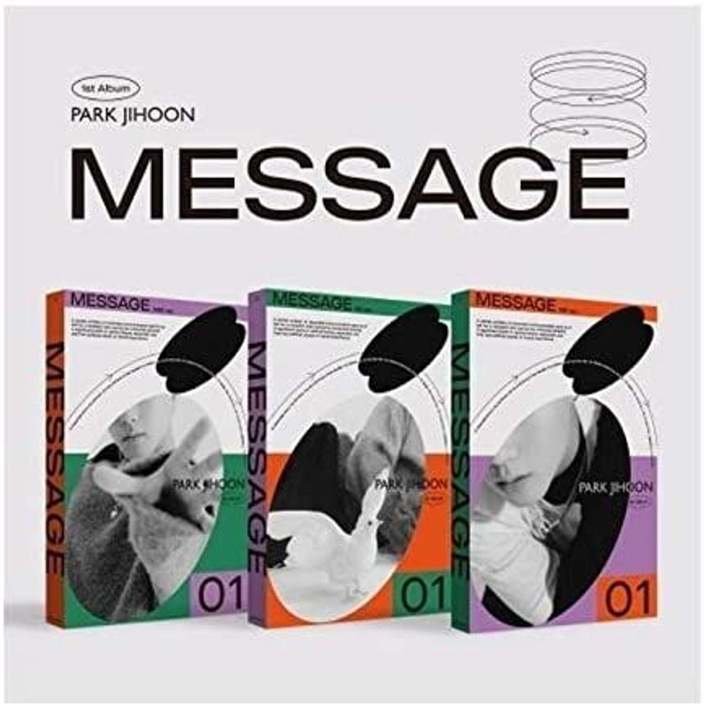 Альбом Park Jihoon - Message 1st Album 3 Version SET