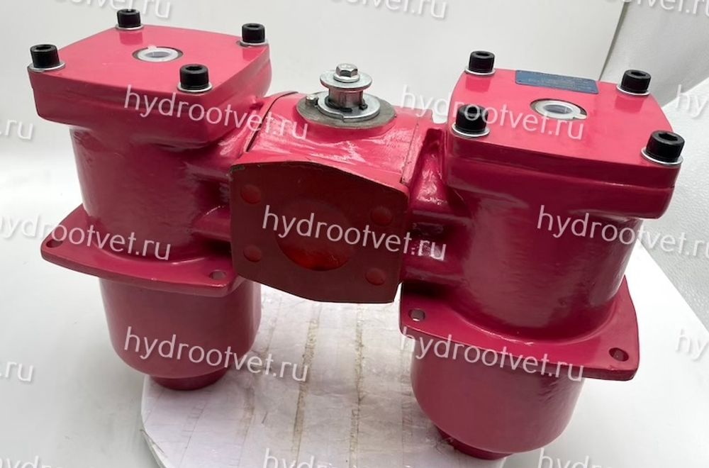 WKRFDON330DAL10D1.X/-L24 - Сливной фильтр гидравлический сдвоенный модели RFD тонкость фильтрации 10 мкм, типоразмер 330, вид присоединения: фланец SAE 2" (DN50), материал корпуса - алюминий, рабочее давление до 25 бар, визуально-электрический (лампа с напряжением 24В) индикатор загрязнения