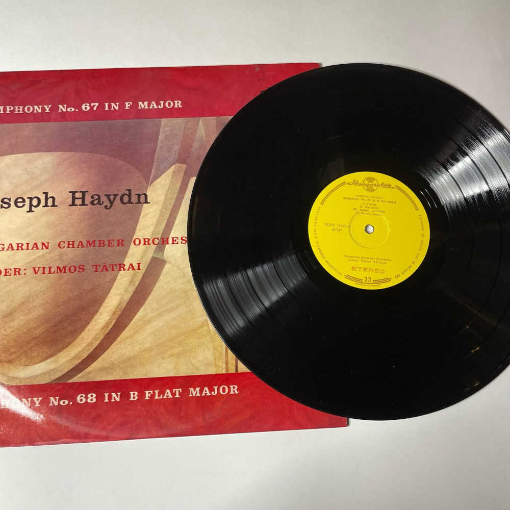 Винтажная виниловая пластинка LP J. Haydn Гайдн, Hungarian Chamber Orchestra, Vilmos Tatrai, Symphony No. 67 In F Major, Symphony No. 68 In B Flat Major (Венгрия 1971)