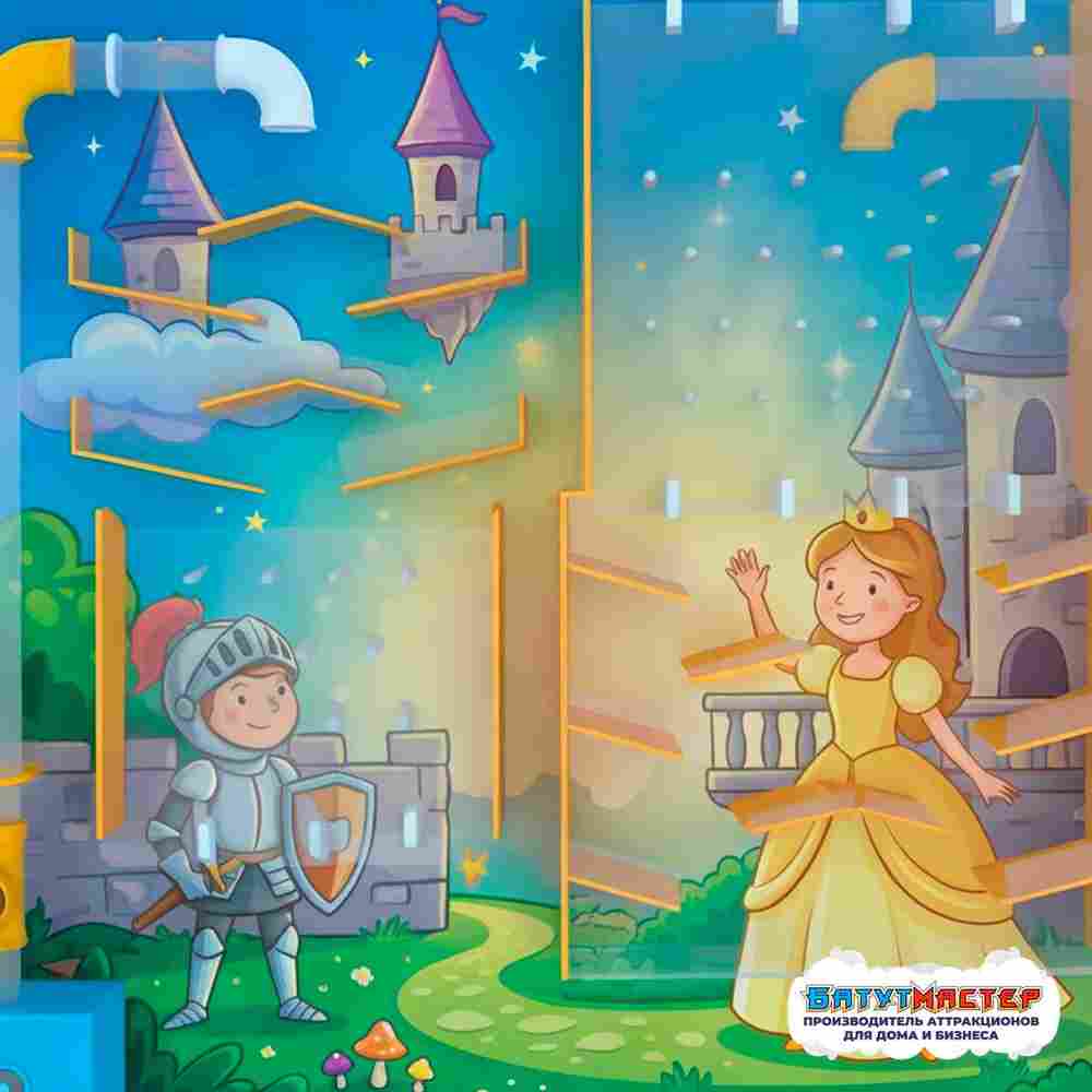 Пневмолабиринт для детской игровой комнаты «Лунное Королевство», 3×0,5×1,8 м