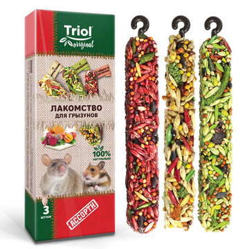 Лакомство для грызунов "Ассорти" 75г, Triol Original