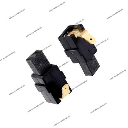 Электроугольная щетка 6х9х12 Пружина, пятак-папа в пласт. термост. корпусе (для МАКИТА CВ 417А) в ко