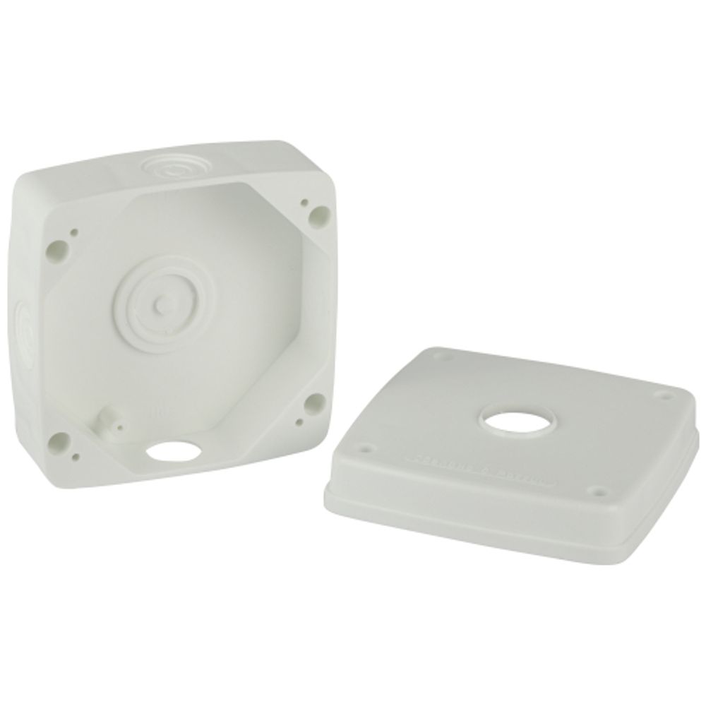 Коробка монтажная ЭРА KOR-MV-140-140-66-W-56 для камер видеонаблюдения белая 140х140х66мм IP56