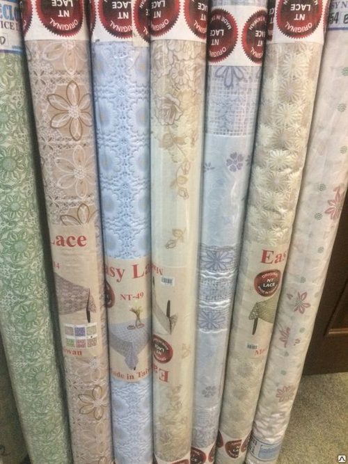 Клеенка   LACE  EASY  TABLECLOTH  Ажурная (шир1,32м и 1,37м рулон 22п.м)