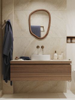 Зеркало настенное Torhill, 49х66 см, коричневое