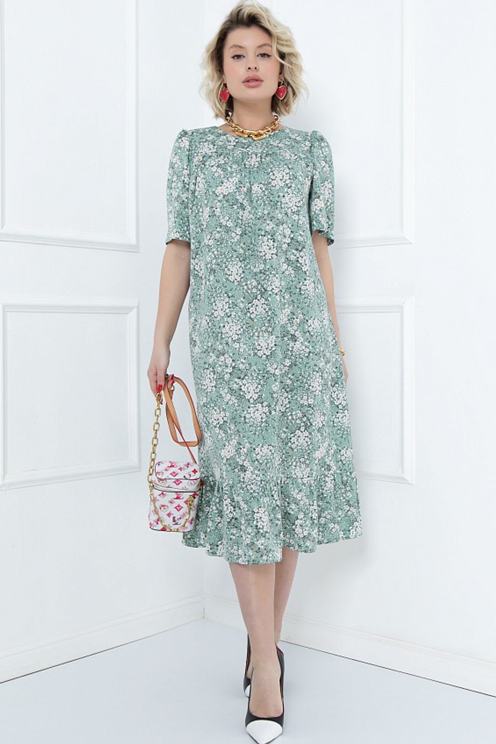 ПЛАТЬЕ САНТАНИ (МИНТ ФЛОВЕРС) Bellovera (Акция)