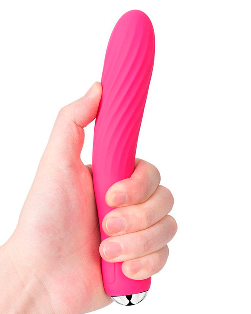 Сливово-розовый вибратор 19,5см со спиралевидным рельефом и функцией нагрева Svakom Anya Flexible Warming Vibrator SUV03B