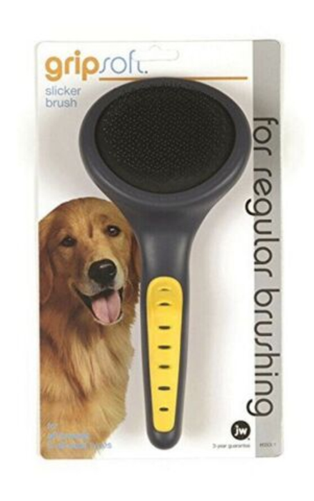 Щетка-пуходерка J.W. Grip Soft Slicker Brush Small для собак жесткая маленькая
