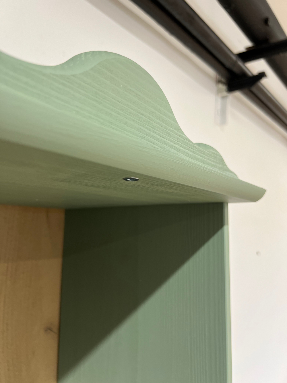 Dipriz Стеллаж Бритта из массива сосны, 3 полки с ящиком, 40х32х182 см, эвкалипт