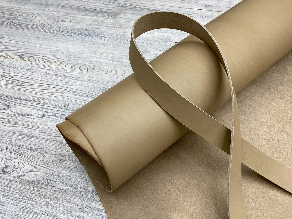 Ременная кожа Dakota Nebbia (3,0+ мм), цв. Бежево-серый