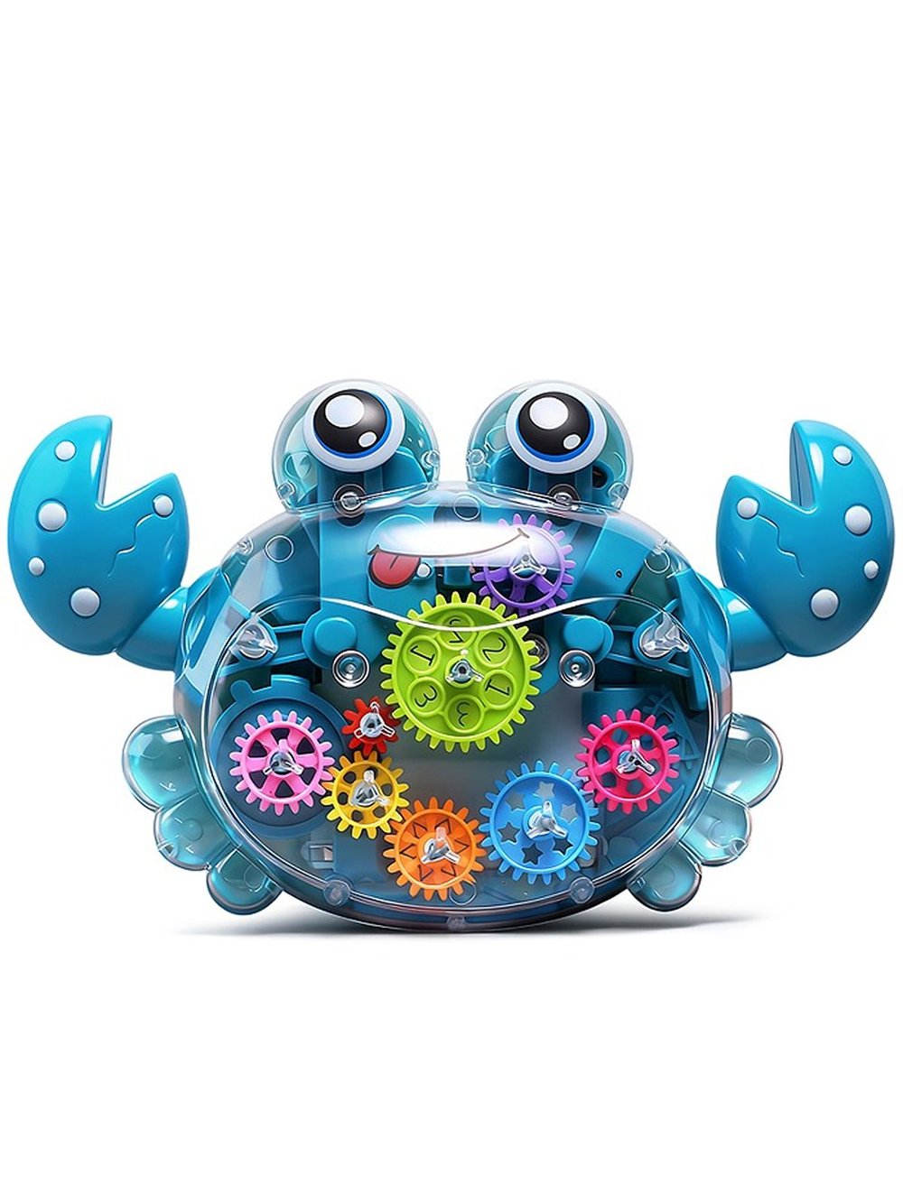 Игрушка Краб на батарейках со звуком и световыми эффектами синий (696-48-1)