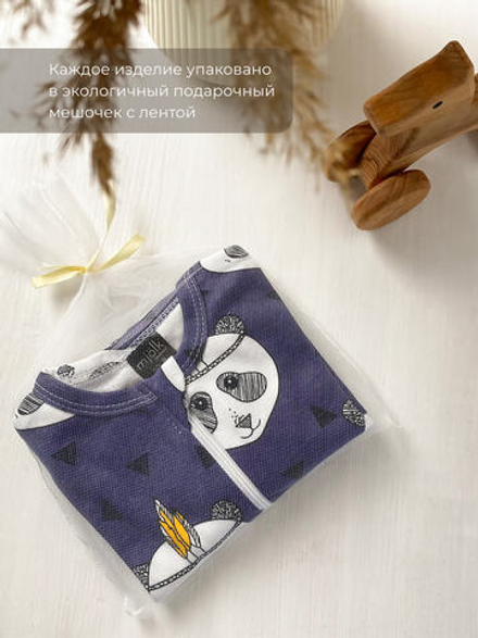 Ползунки на резинке Mjölk Панды