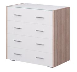 Комод со стеклом Камея (Венге/Белый глянец), Мелодия сна