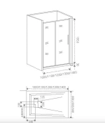 Душевая дверь Good Door IDEA WTW-130-C-CH стекло прозрачное/профиль хром