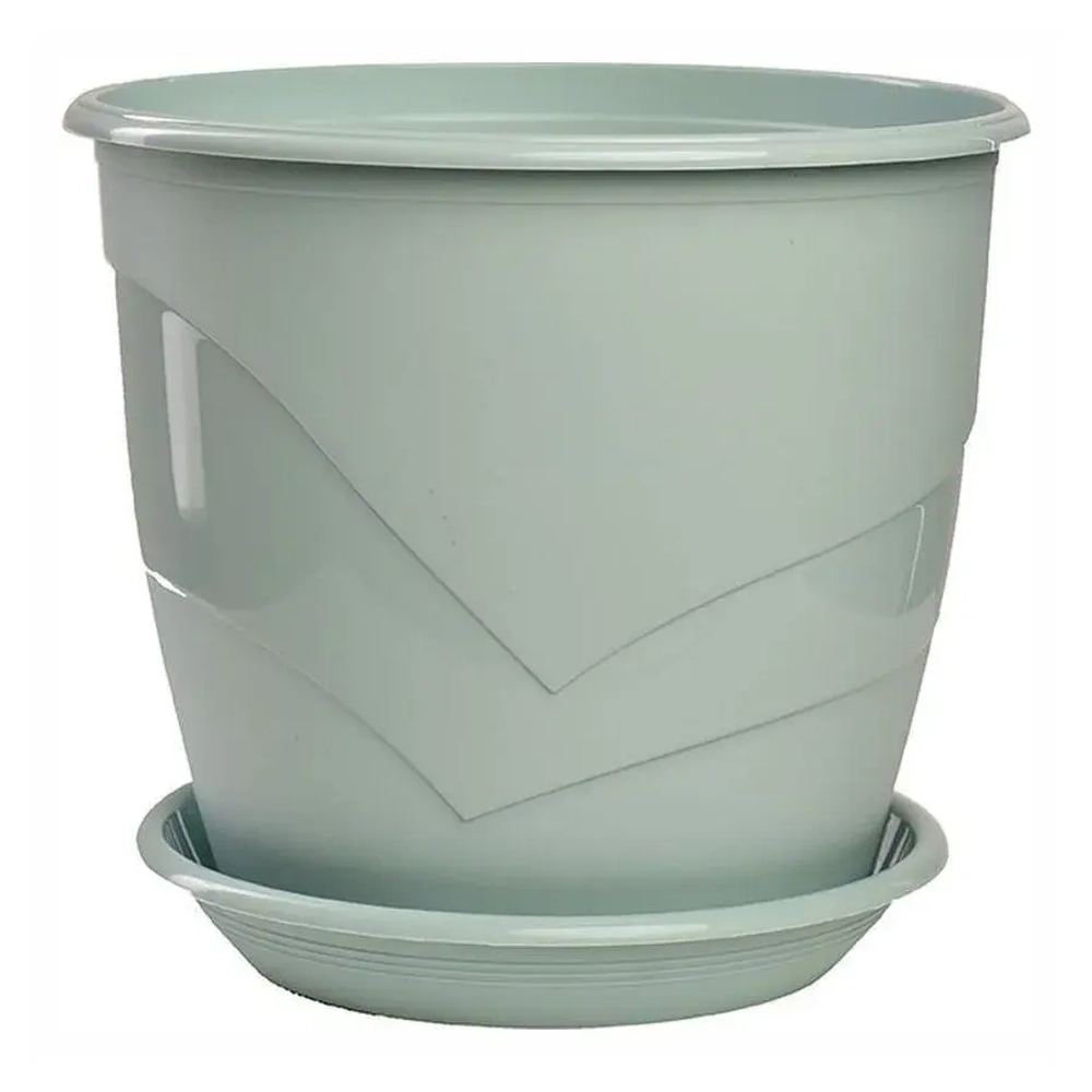 Горшок Венеция, D16, мята с поддоном