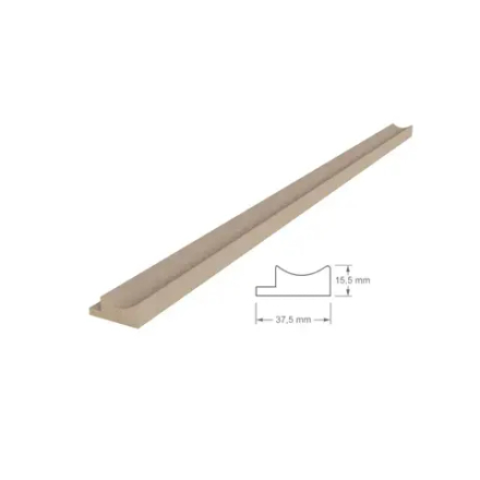 Финишная планка (для реечной МДФ панели под покраску, Риф), 2800*35*16