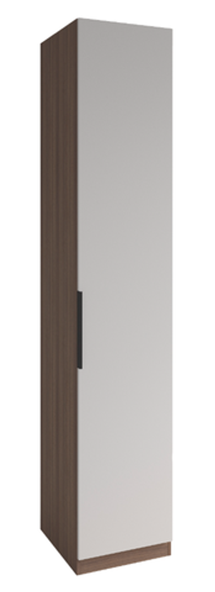 МС Роза Шкаф 450 Орех Франклин/ Ройс Белый софт, ДСВ Мебель