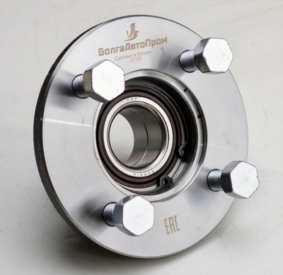 Ступица для прицепа 4*98 с подшипником 34*64*37 мм без цапфы